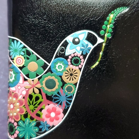 NWT Peace Dove Wallet - Black Vegan Leather - Picture 6 of 7